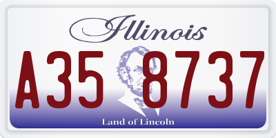 IL license plate A358737