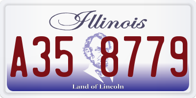 IL license plate A358779