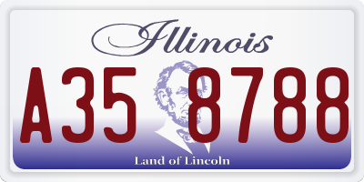 IL license plate A358788