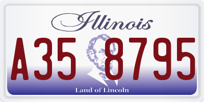 IL license plate A358795