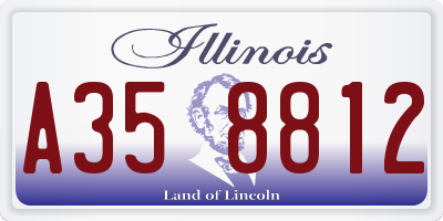 IL license plate A358812