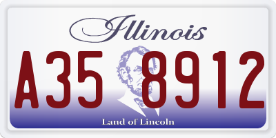 IL license plate A358912