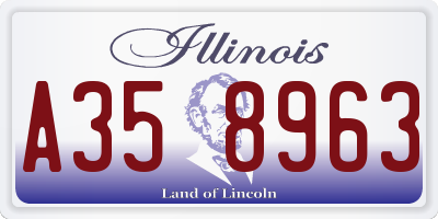 IL license plate A358963