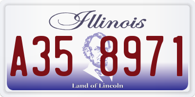 IL license plate A358971