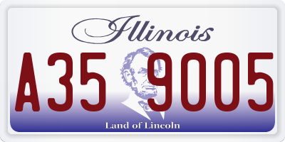 IL license plate A359005