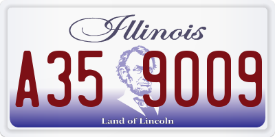 IL license plate A359009