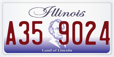 IL license plate A359024