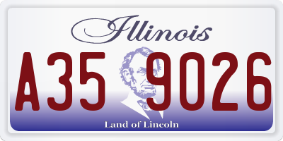 IL license plate A359026