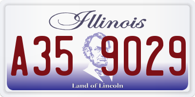 IL license plate A359029