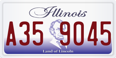 IL license plate A359045