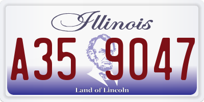 IL license plate A359047
