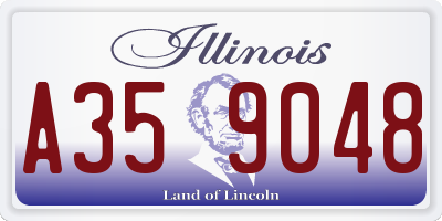 IL license plate A359048