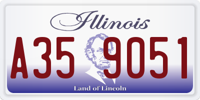IL license plate A359051