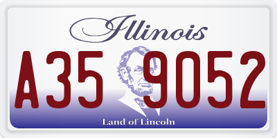 IL license plate A359052