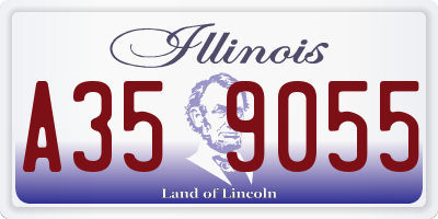 IL license plate A359055