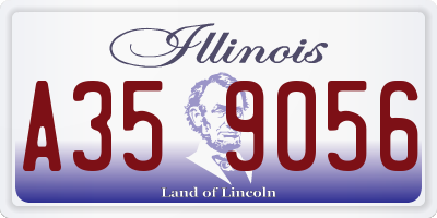IL license plate A359056