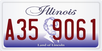 IL license plate A359061