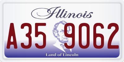 IL license plate A359062