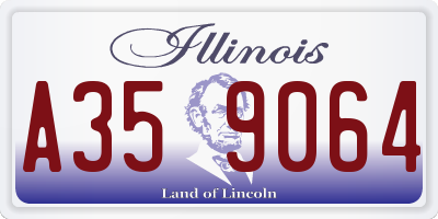 IL license plate A359064