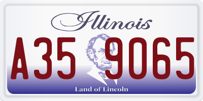 IL license plate A359065