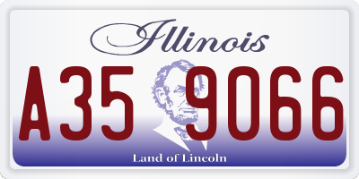 IL license plate A359066