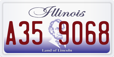 IL license plate A359068