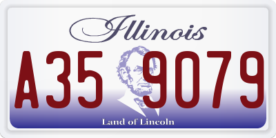 IL license plate A359079