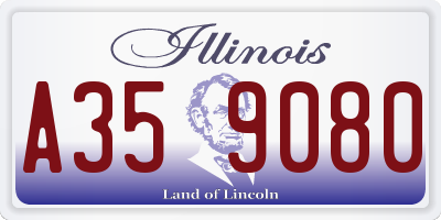 IL license plate A359080