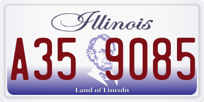 IL license plate A359085