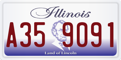 IL license plate A359091