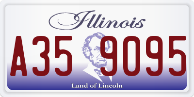 IL license plate A359095