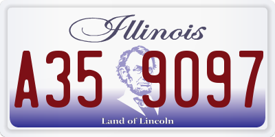 IL license plate A359097