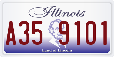 IL license plate A359101