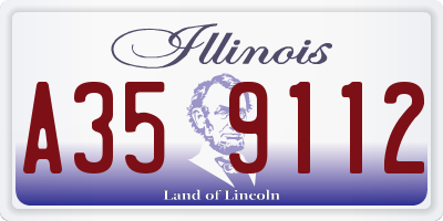 IL license plate A359112