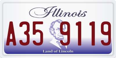 IL license plate A359119