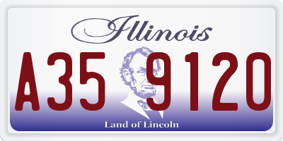IL license plate A359120