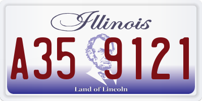 IL license plate A359121