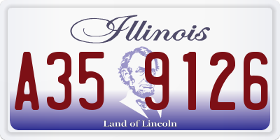 IL license plate A359126