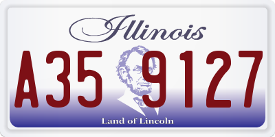 IL license plate A359127
