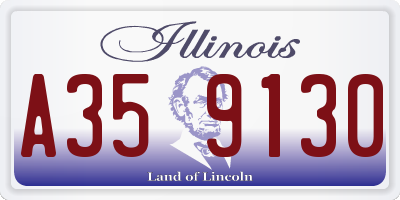 IL license plate A359130