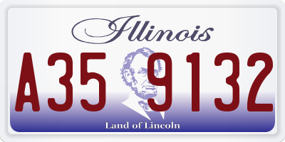 IL license plate A359132