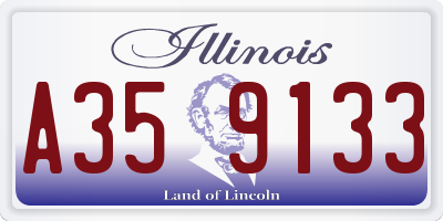 IL license plate A359133