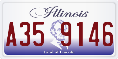 IL license plate A359146