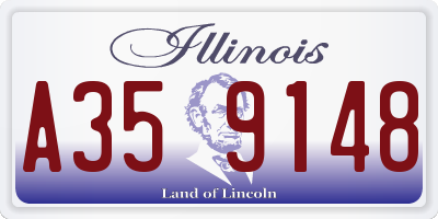 IL license plate A359148