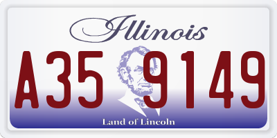 IL license plate A359149
