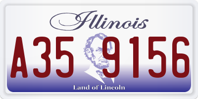 IL license plate A359156
