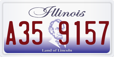 IL license plate A359157