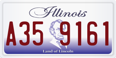 IL license plate A359161