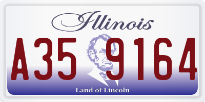 IL license plate A359164