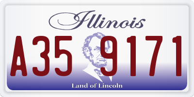 IL license plate A359171